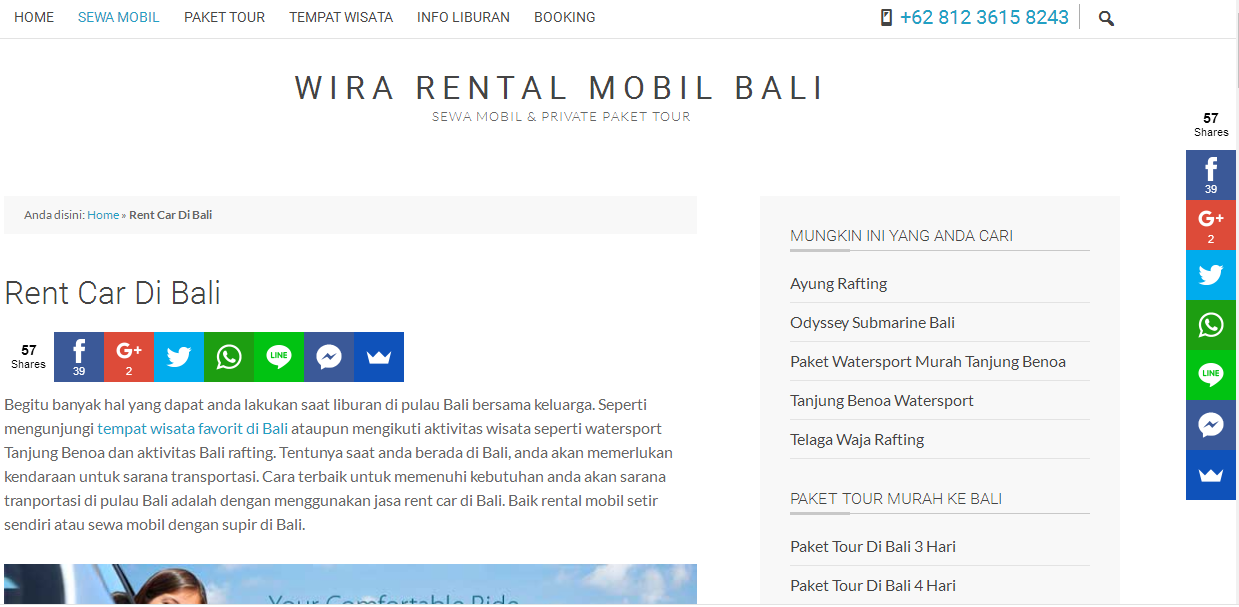 Sewa Mobil di Bali dari Mewah Hingga Murah - Indonesia Itu 
