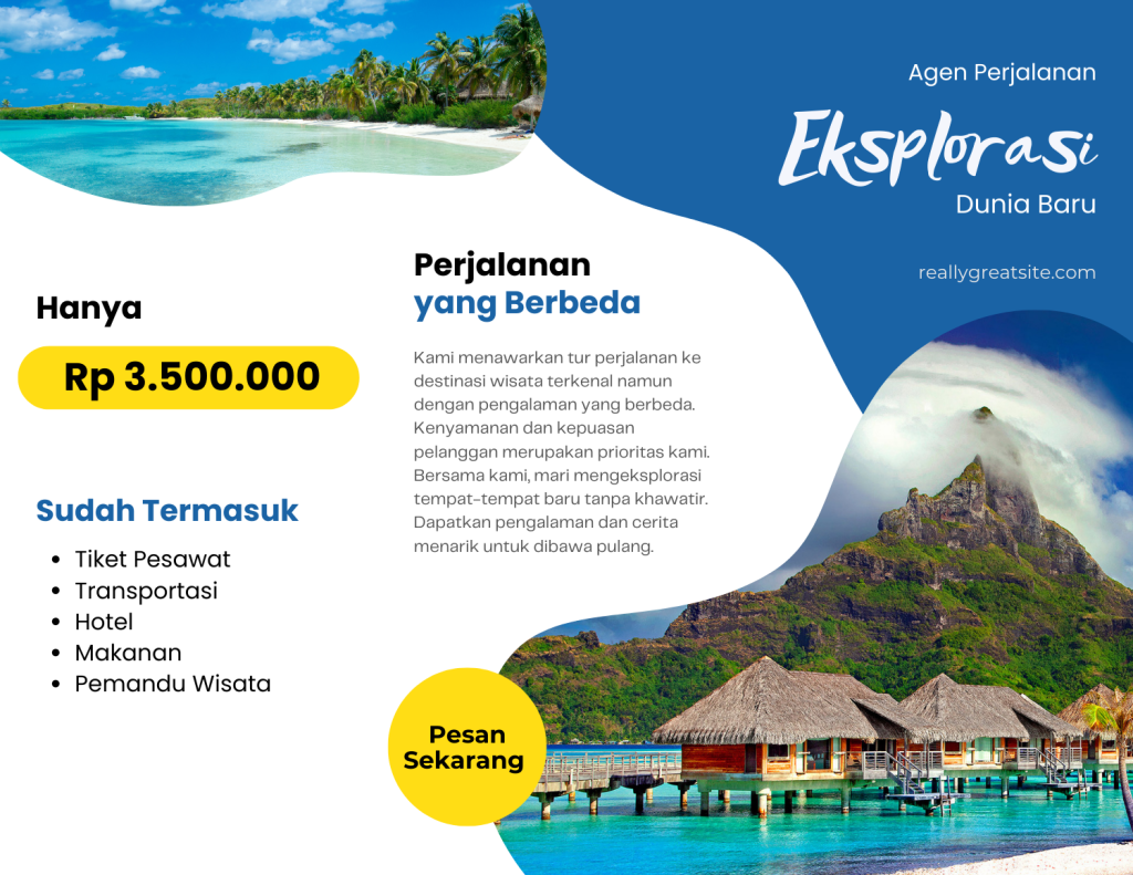 Contoh Pamflet Tempat Wisata Indonesia Itu Indah Pusat Informasi